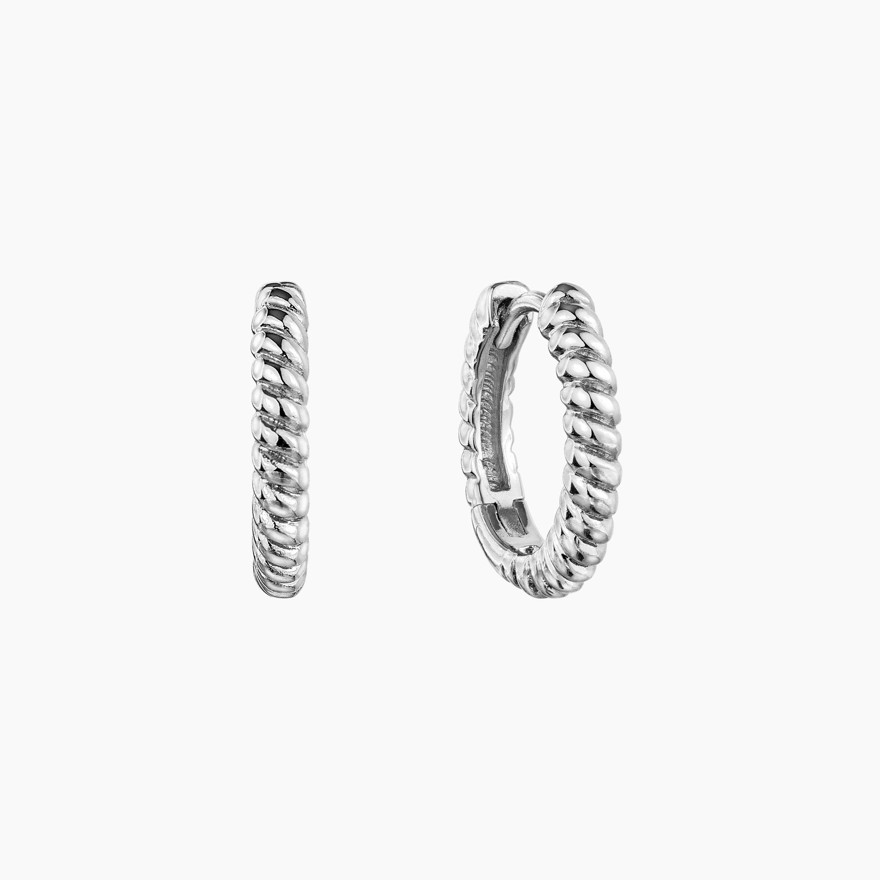 Twisted Rope Hoop Earrings – J&CO Jewellery