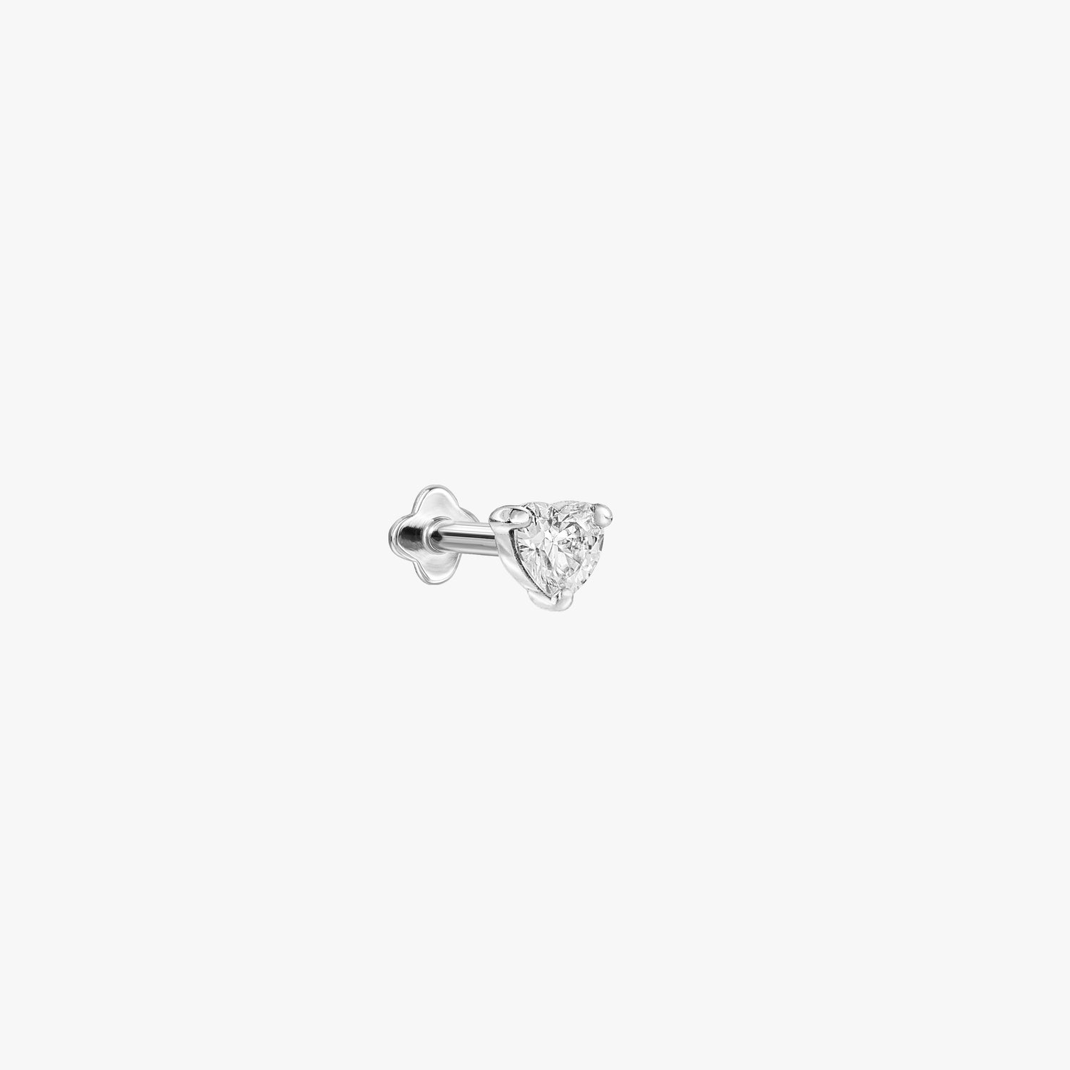 Hjärtformad prong-sättning interngängad mikro labret