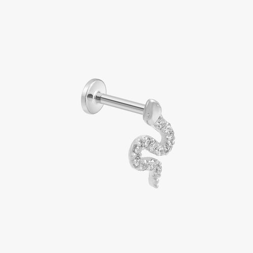 Schlangenjuwel Labret Interne Fadenfäden