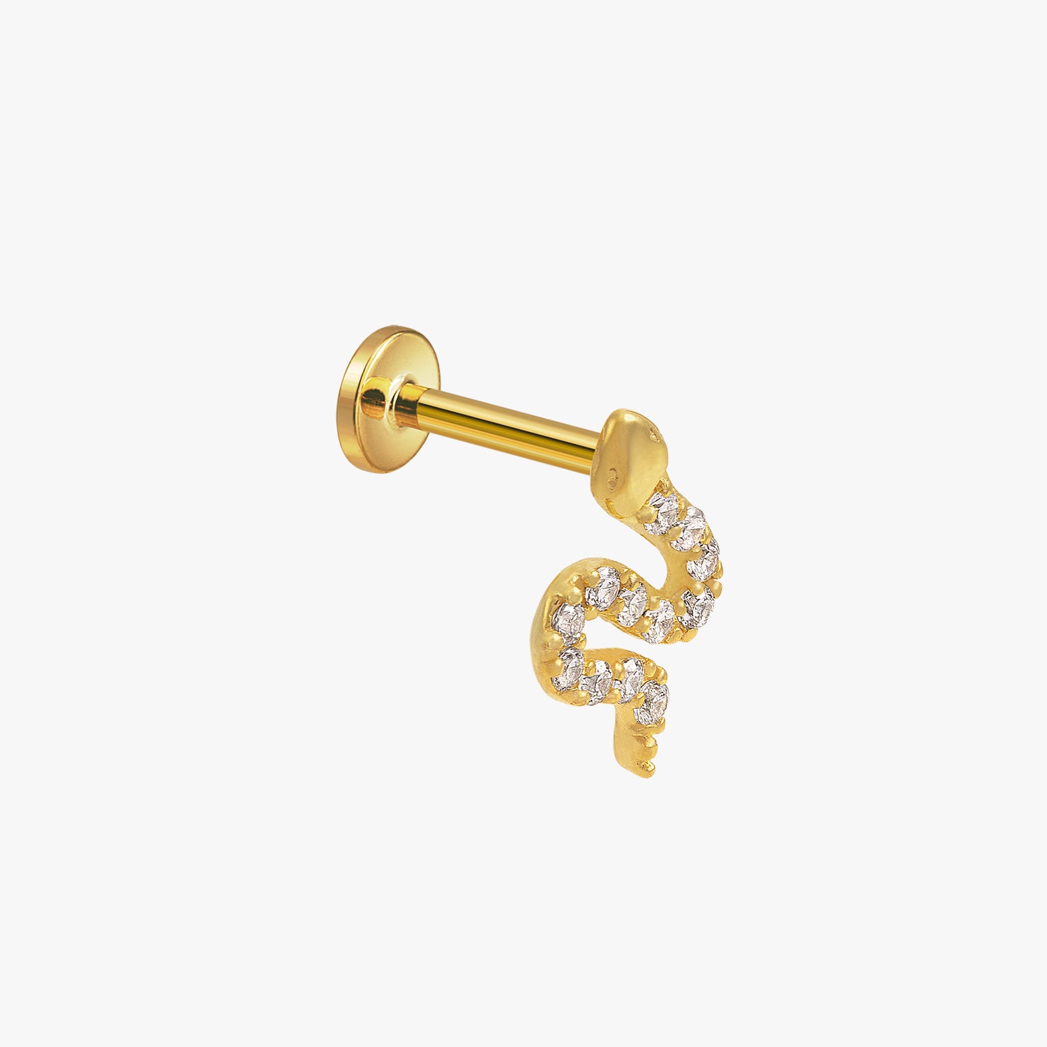 Schlangenjuwel Labret Interne Fadenfäden