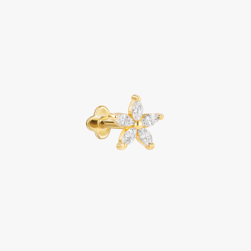 Marquise Bloom Flatback Örhänge