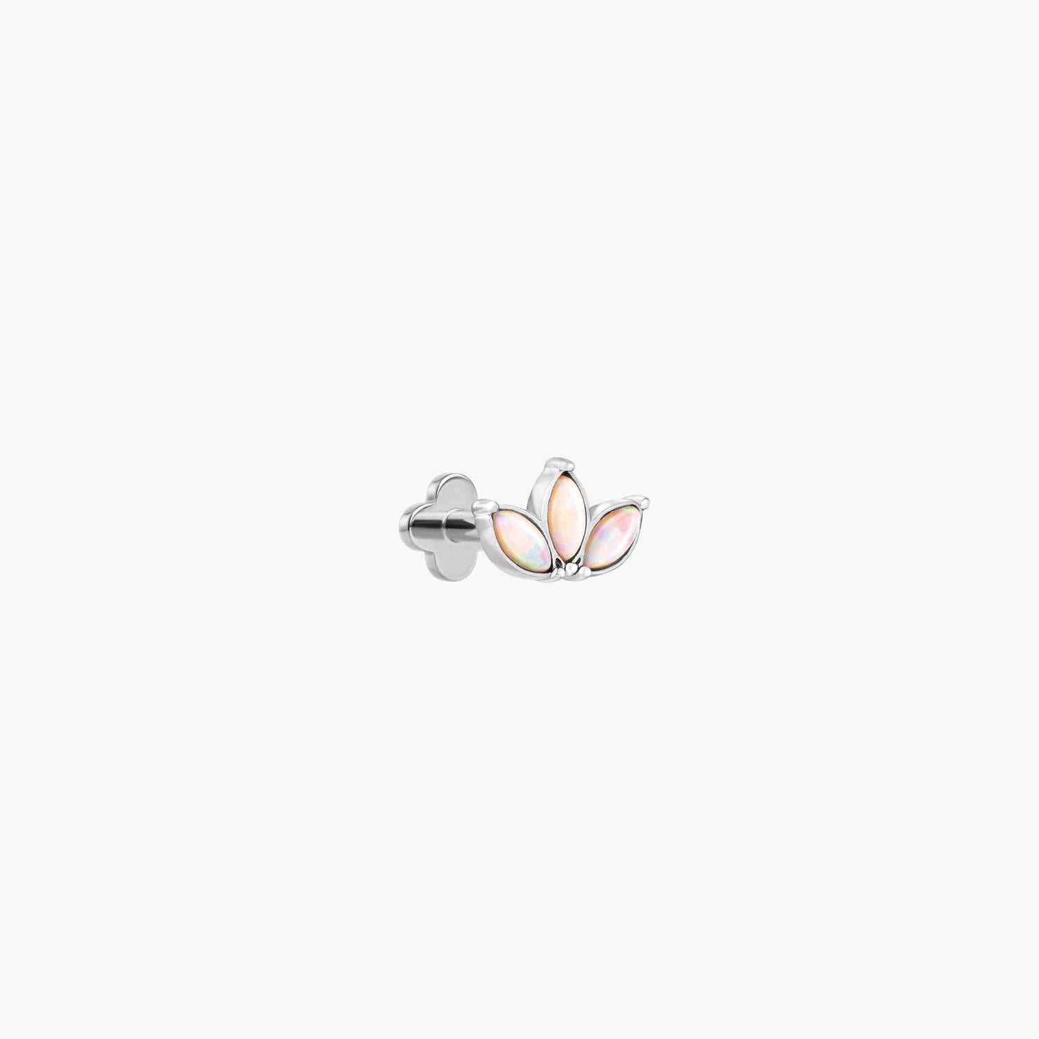 Opal Trio Marquise Flatback Ohrring