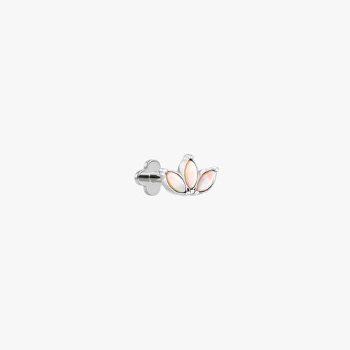 Opal Trio Marquise Flatback Ohrring