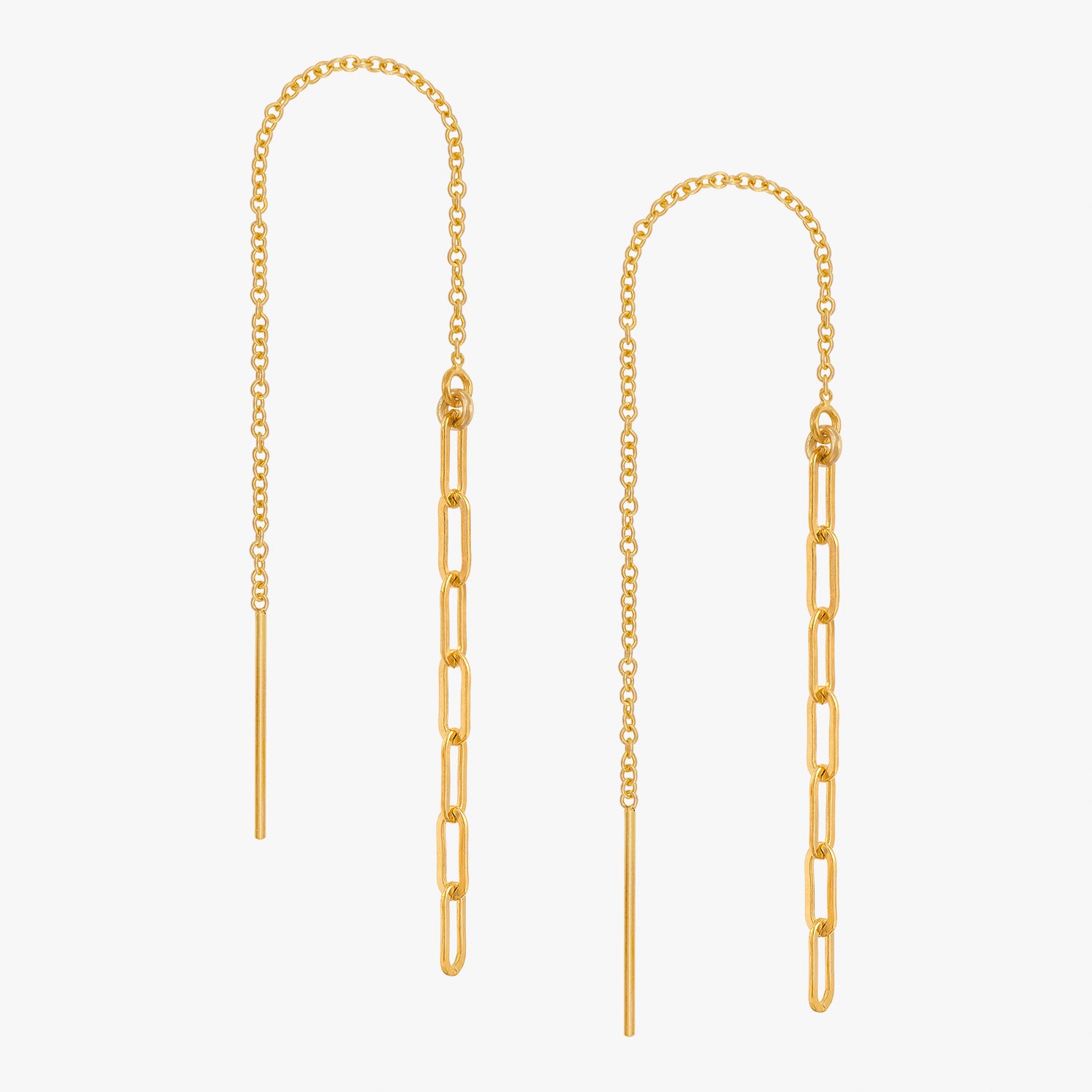 Boyfriend Chain Threader Earrings