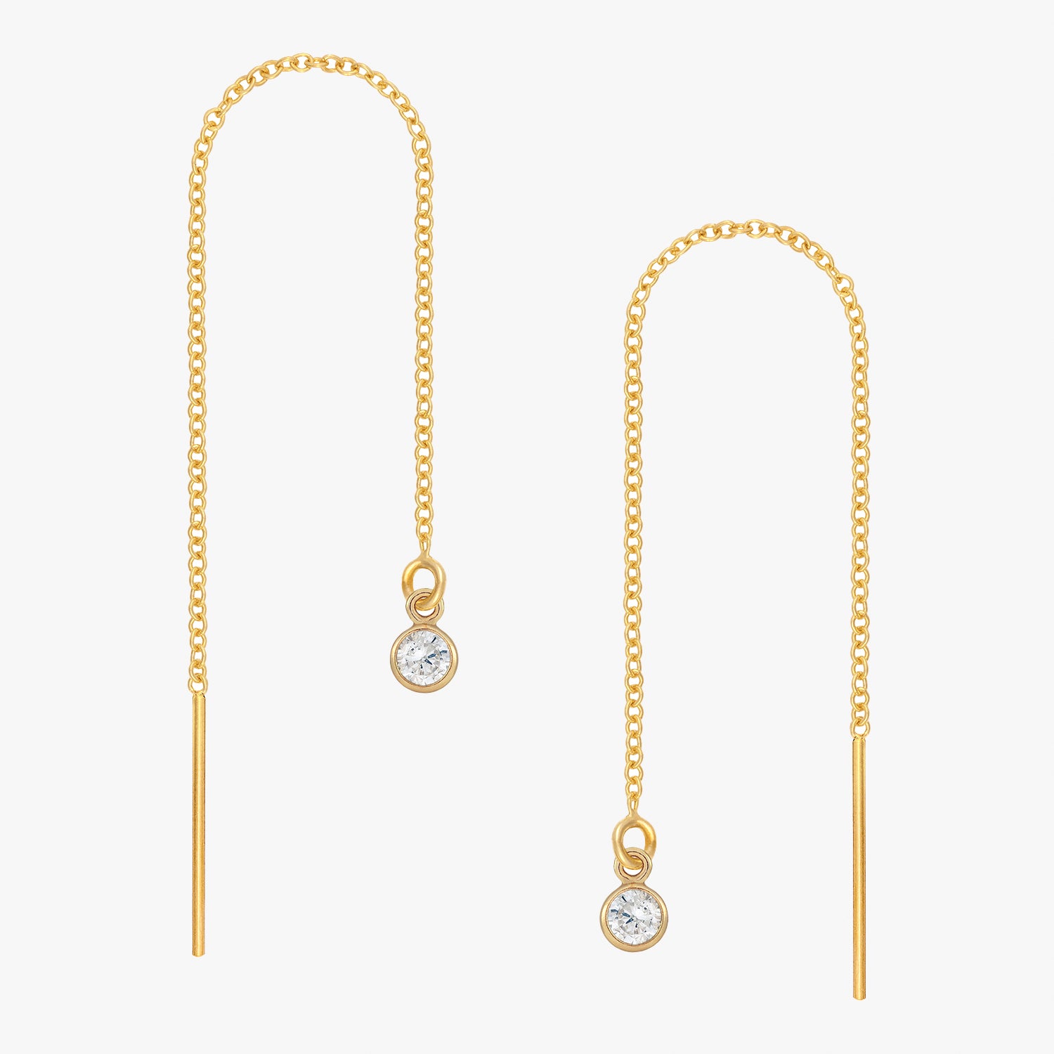 Personliga födelsestenars infattade trådörhängen