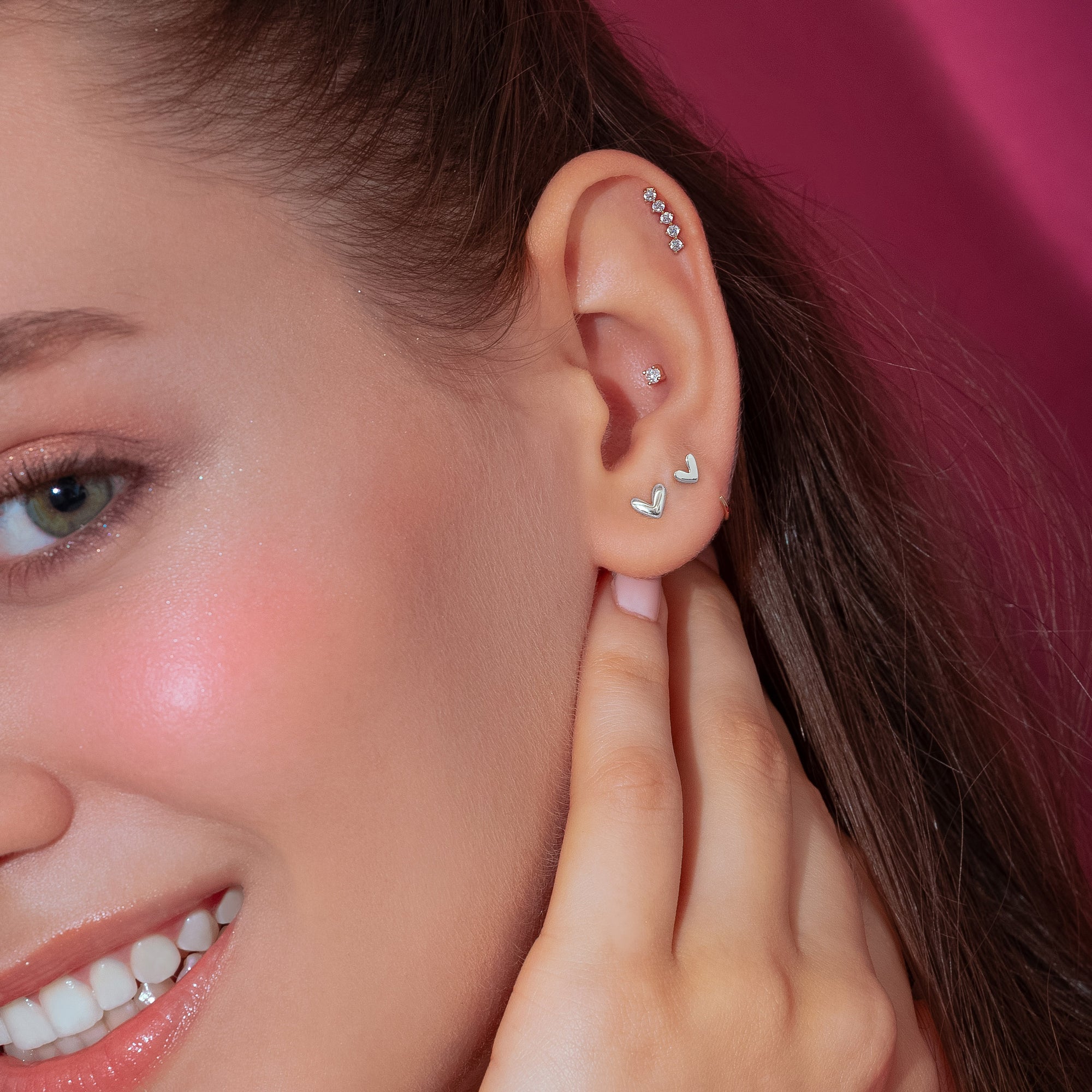 Color:White Gold
Option:Single
Option:Pair