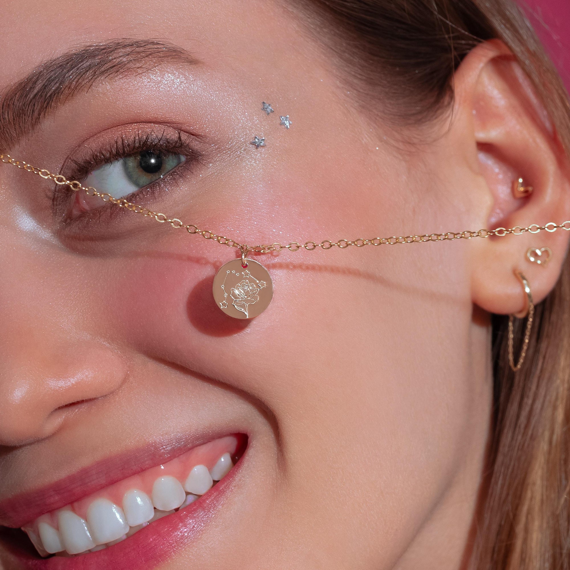 Gepersonaliseerde Stardust Bloom Ketting