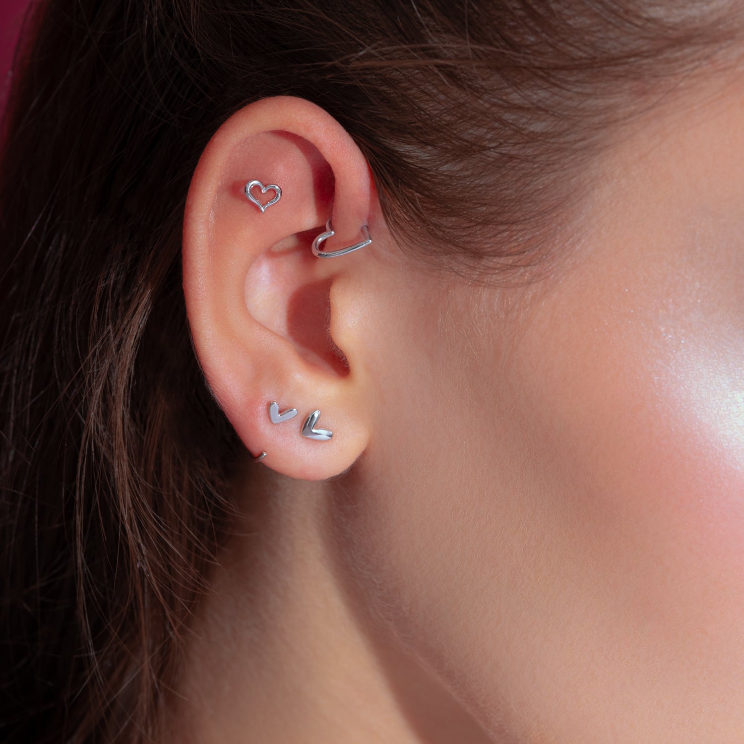 Color:White Gold
Option:Single
Option:Pair