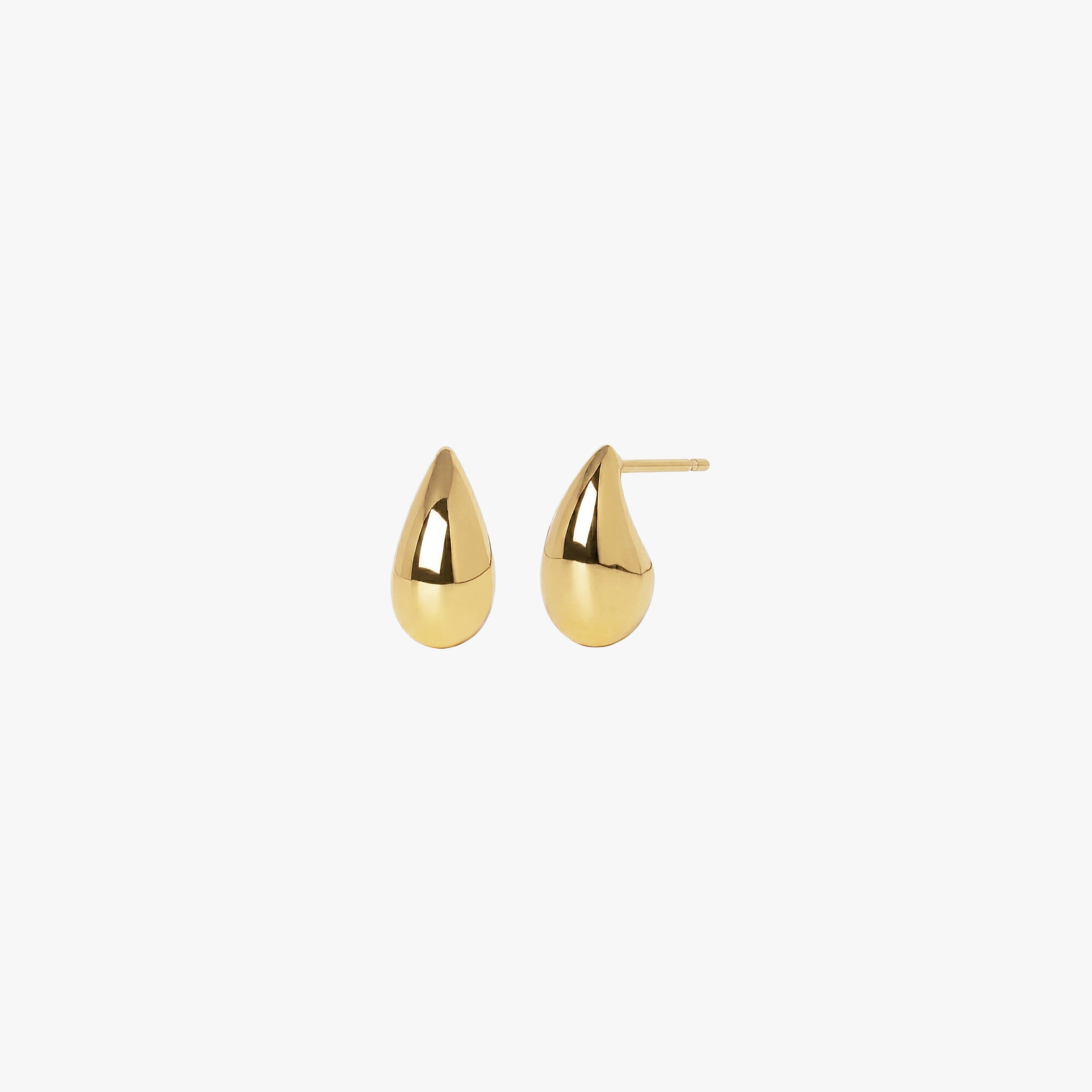 Organic Teardrop Stud Earrings – J&CO Jewellery