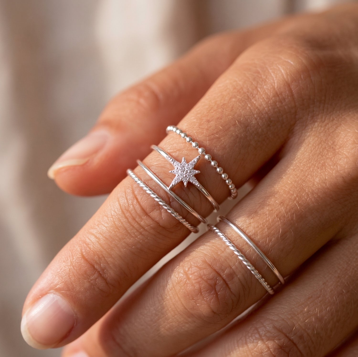 Skinny Twist Ann Silver