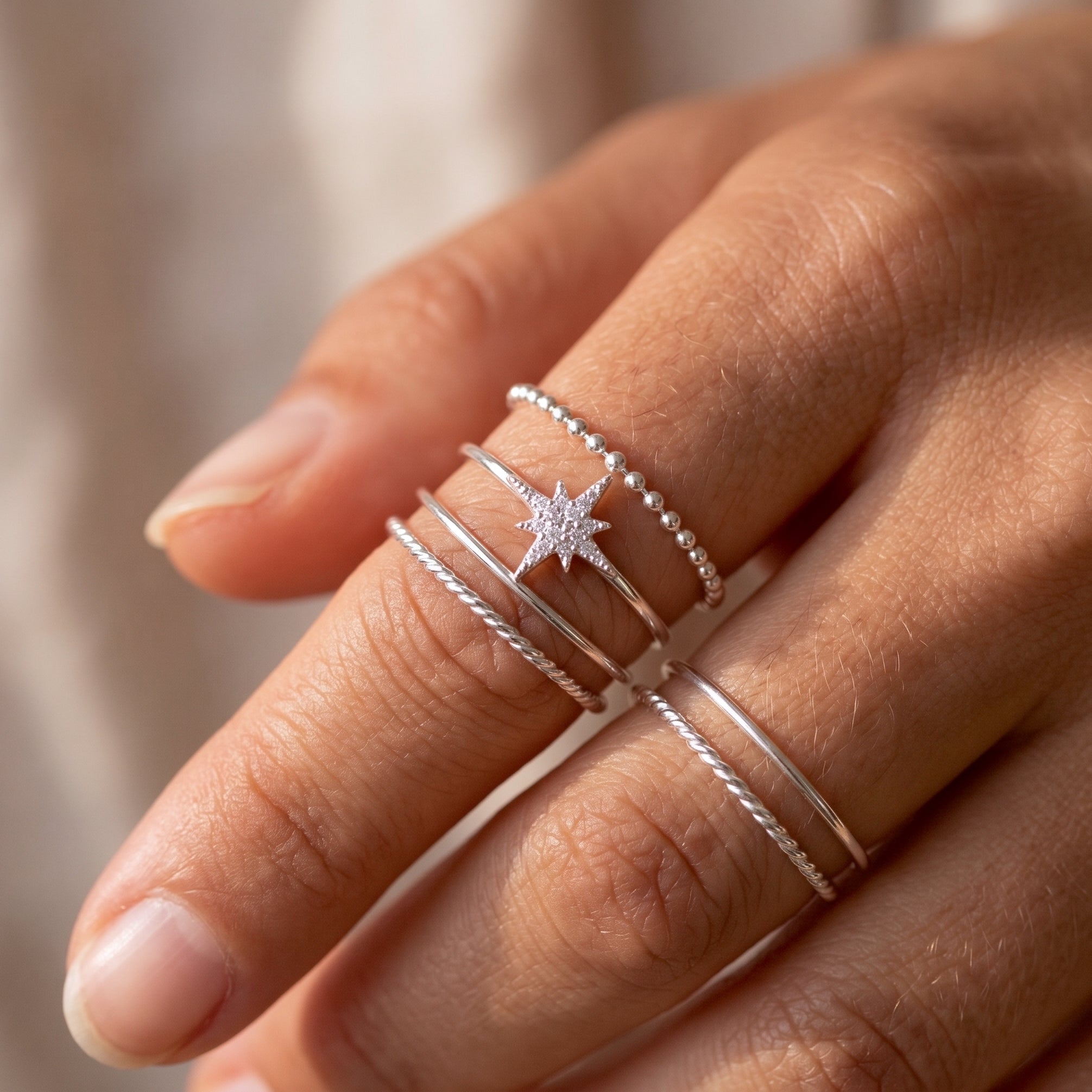 ベビーボールチェーンリングシルバー – J&CO Jewellery