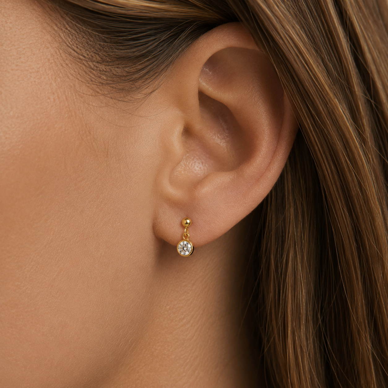 Sparkly Ball Stud Earrings