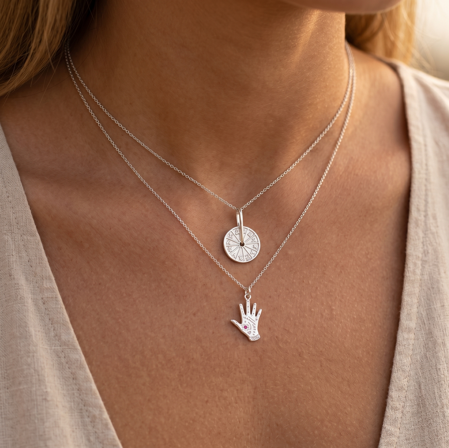 Collana con Palma dell'Occhio Maligno