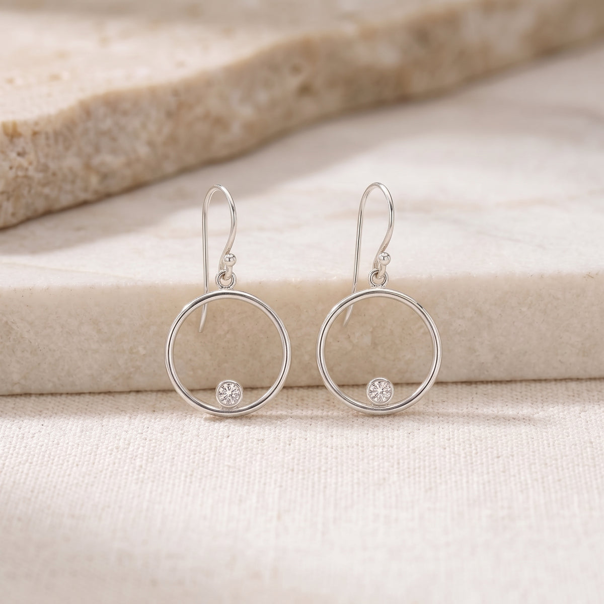 Halo Drop Earrings