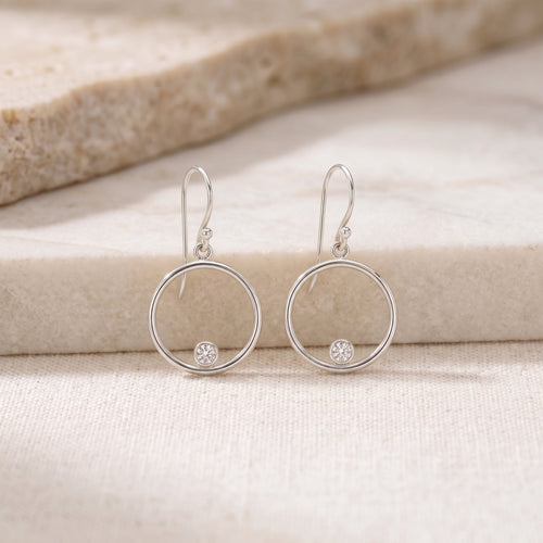 Halo Drop Earrings