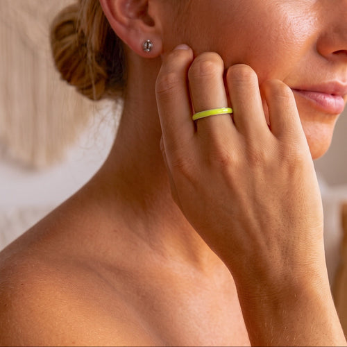 Primrose Green Stacker Ring