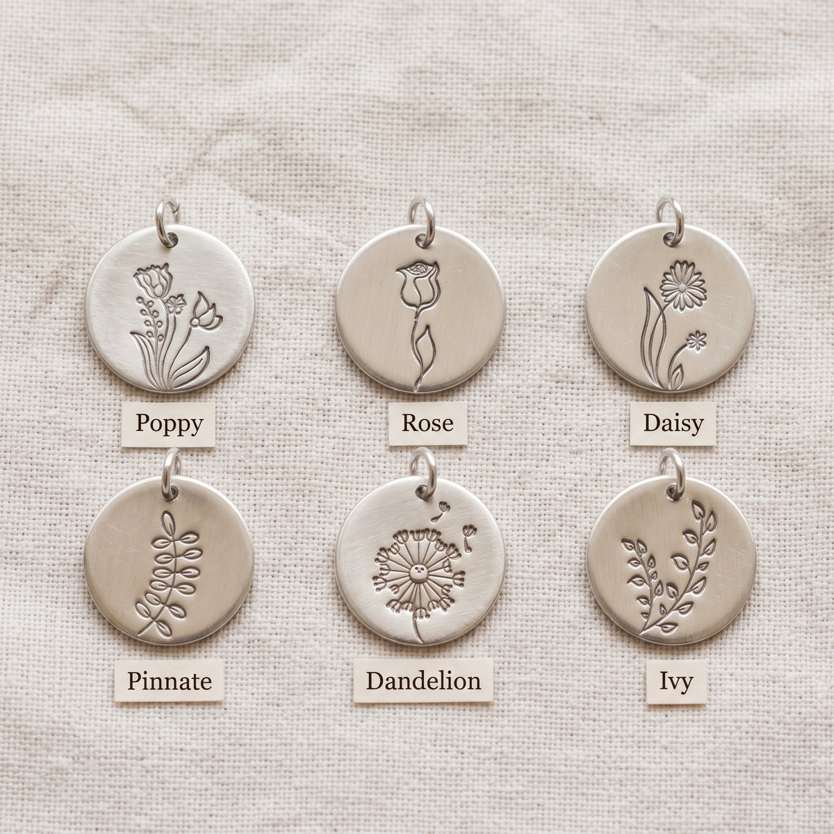 Personalized Floral Necklace
