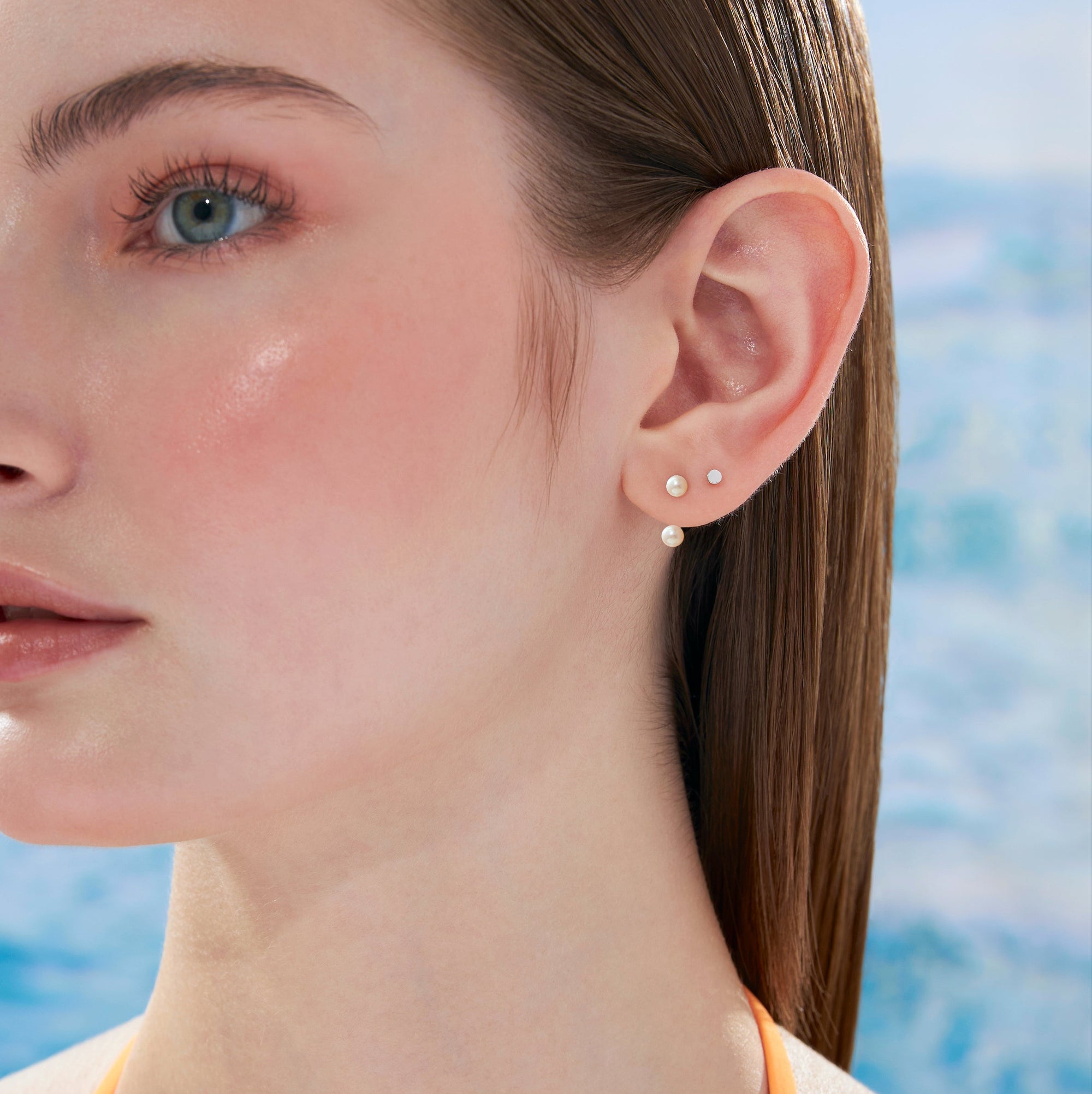 Mini Pearl Double Ear Jacket