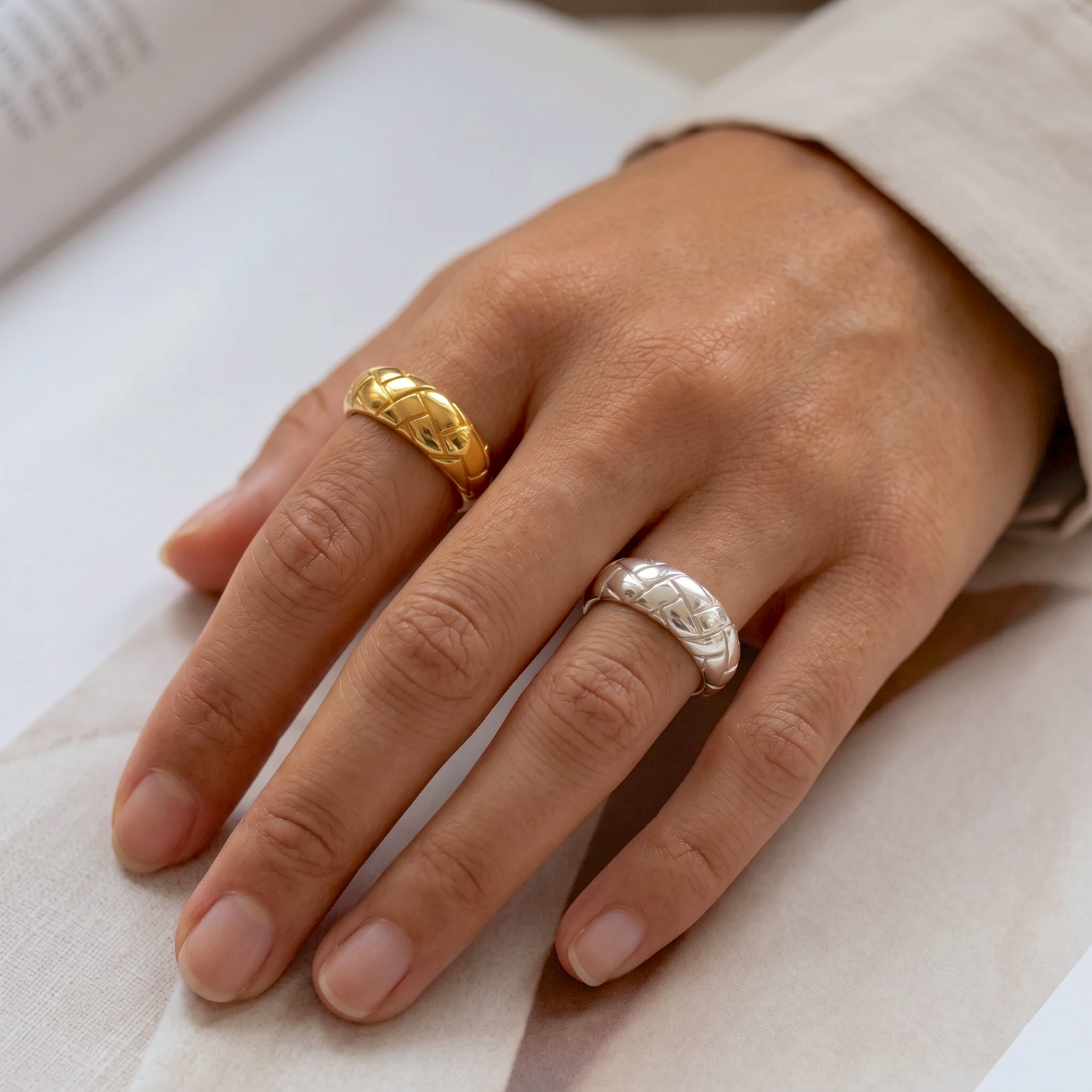 Alexa Dome Ring Zilver