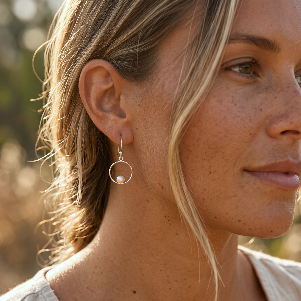 Pearl Halo Drop Earrings