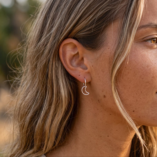 Anting Hoop Bintang Bulan
