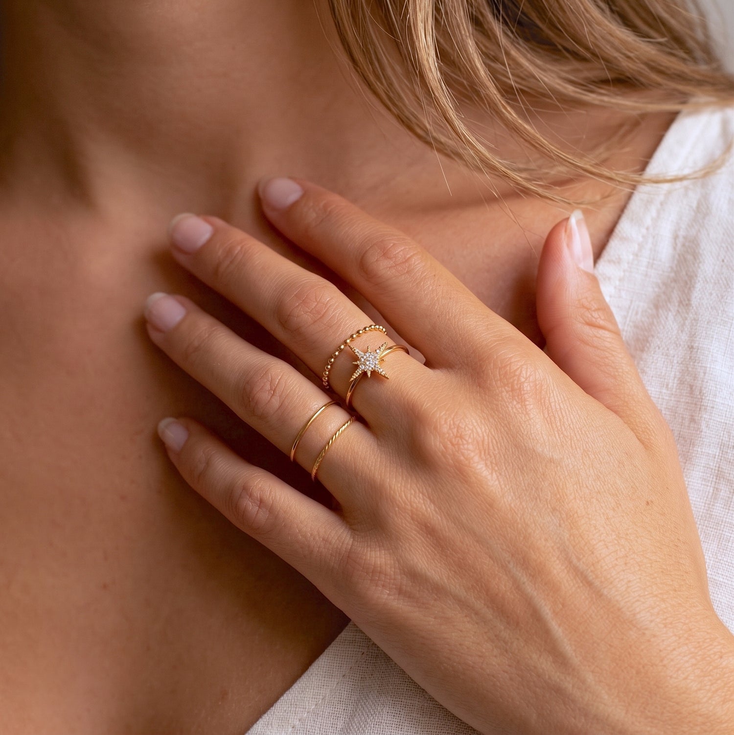 Pave Starburst Ring