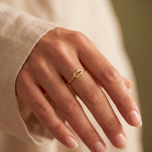 Double Love Knot Ring