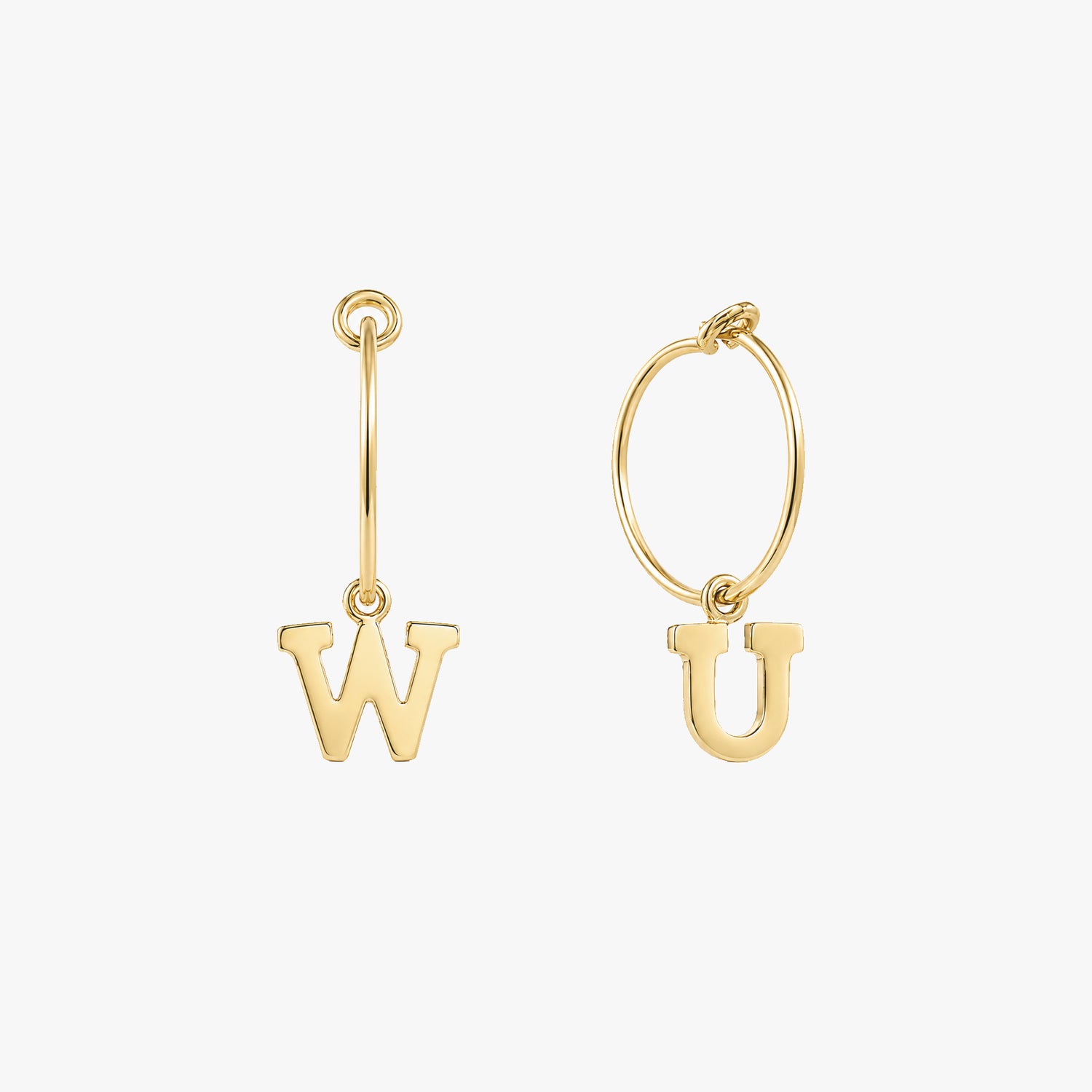 Boucles d'oreilles à lettres personnalisées