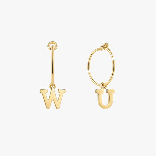 Boucles d'oreilles à lettres personnalisées