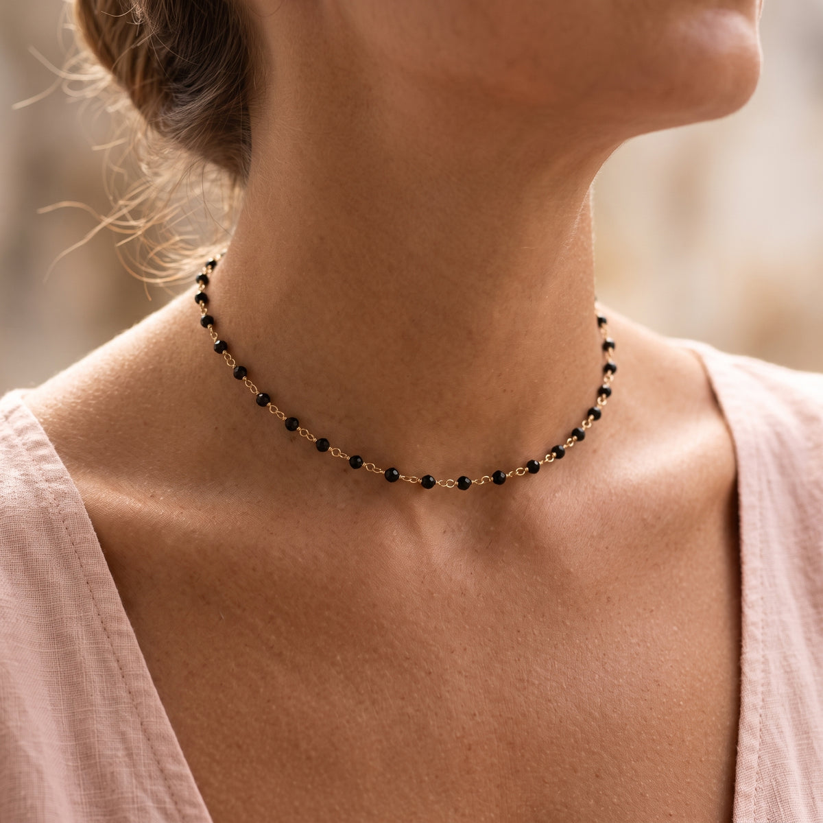 Black Spinel Choker