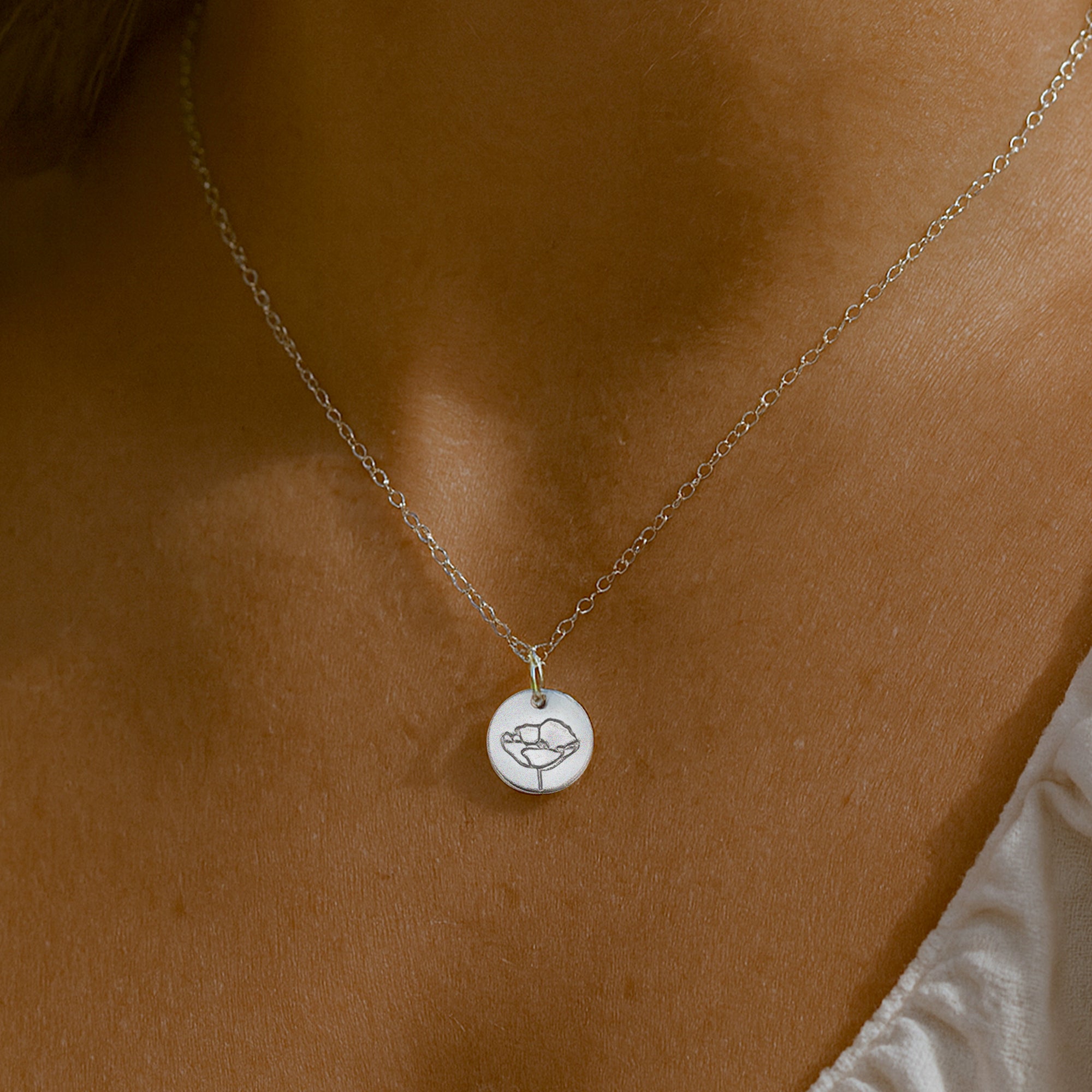 Personligt mini-födelseblomshalsband