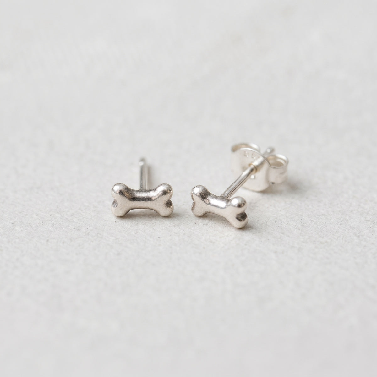 Tiny Bone Stud Earrings