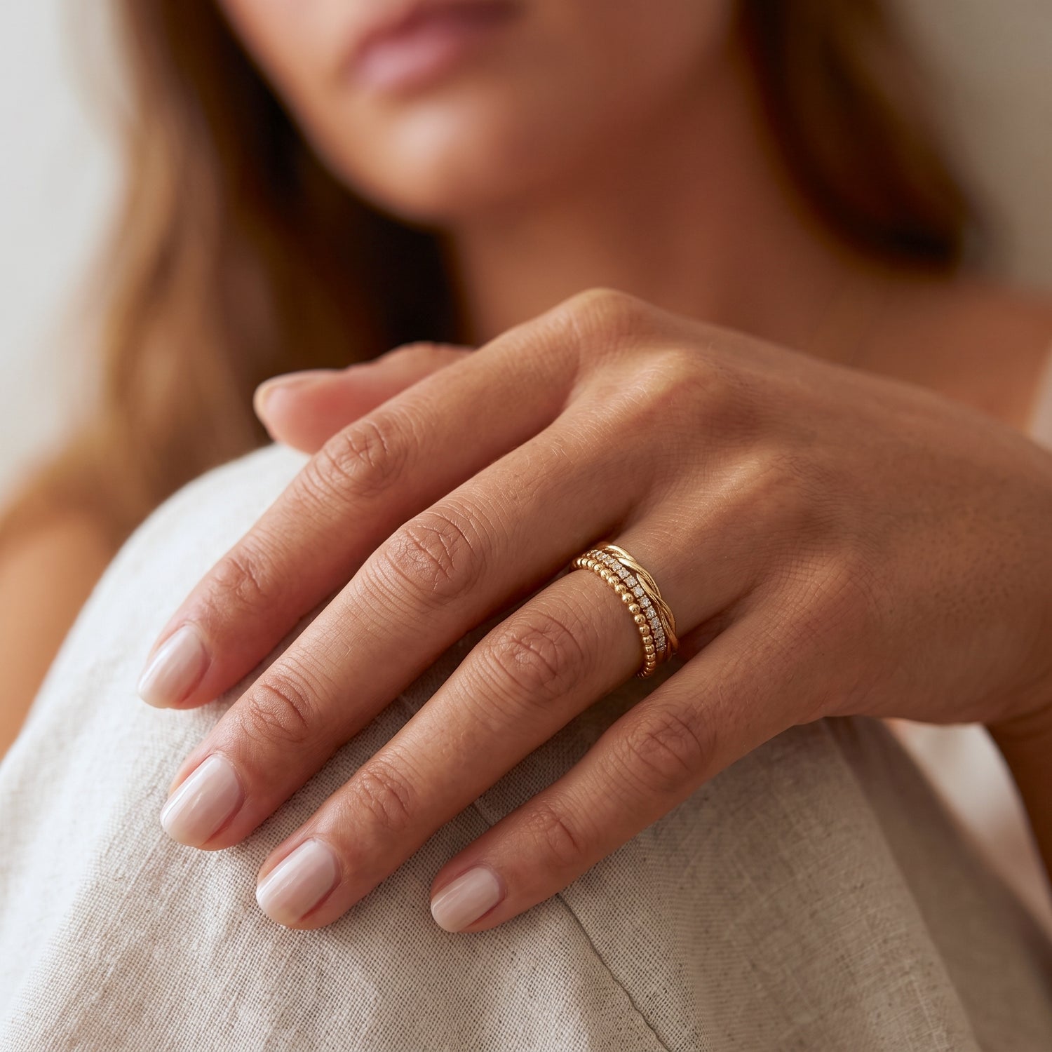 Eternity CZ Ring Gold