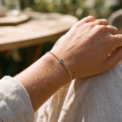 Bordsteinkette Benzelarmband