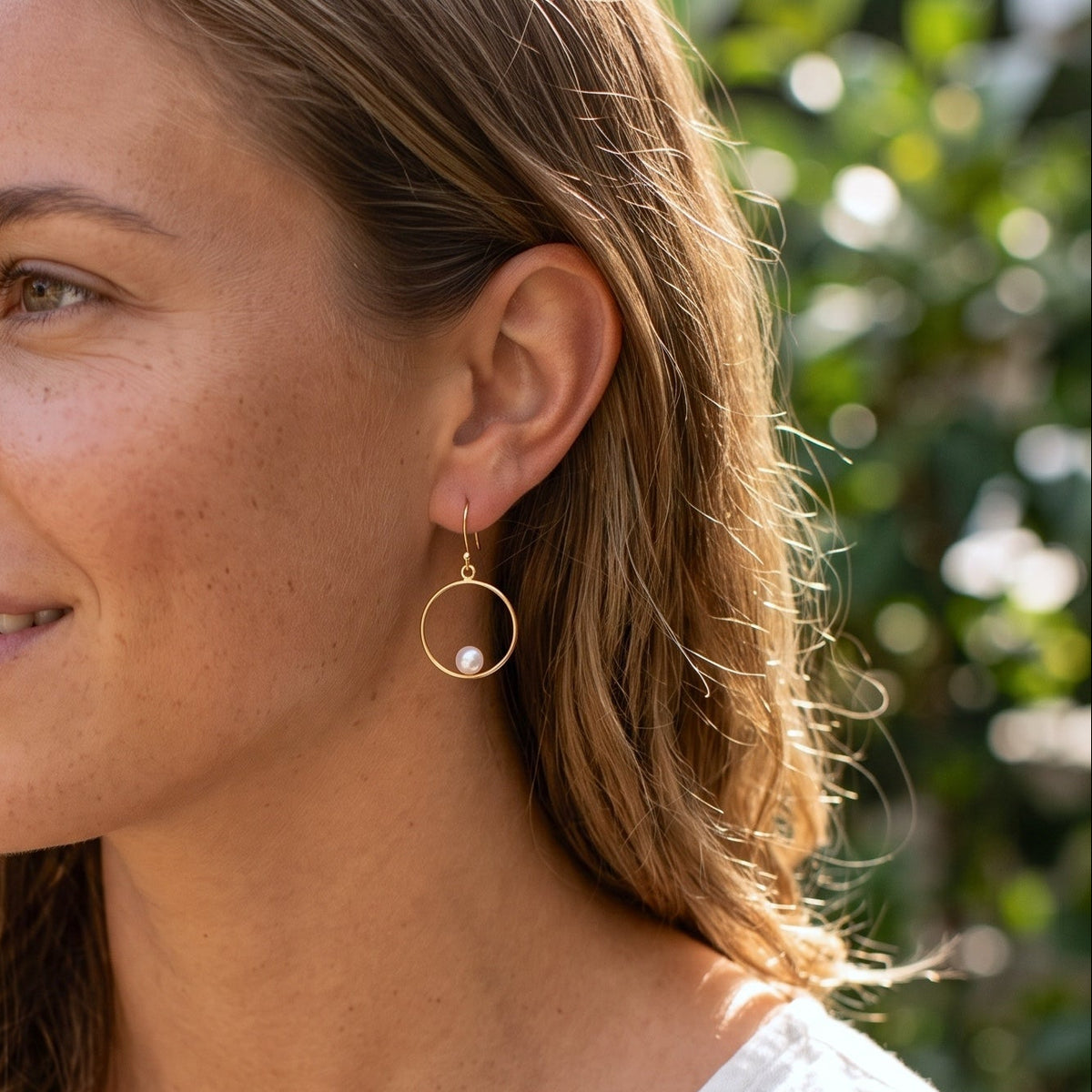 Pearl Halo Drop Earrings