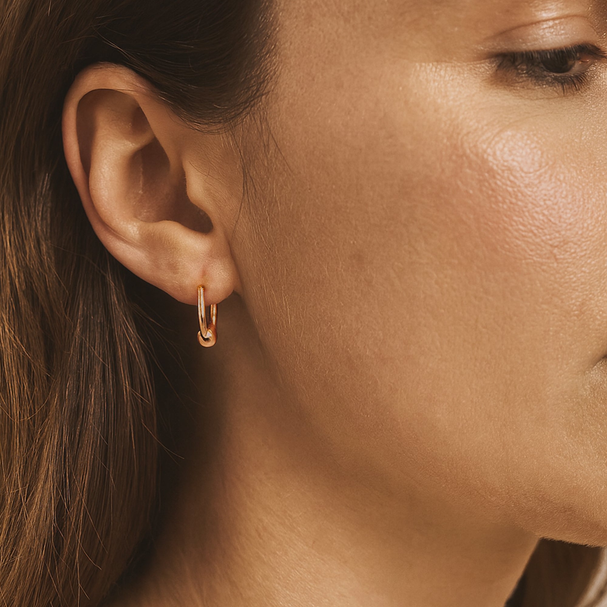 Sole Ball Hoop Earrings