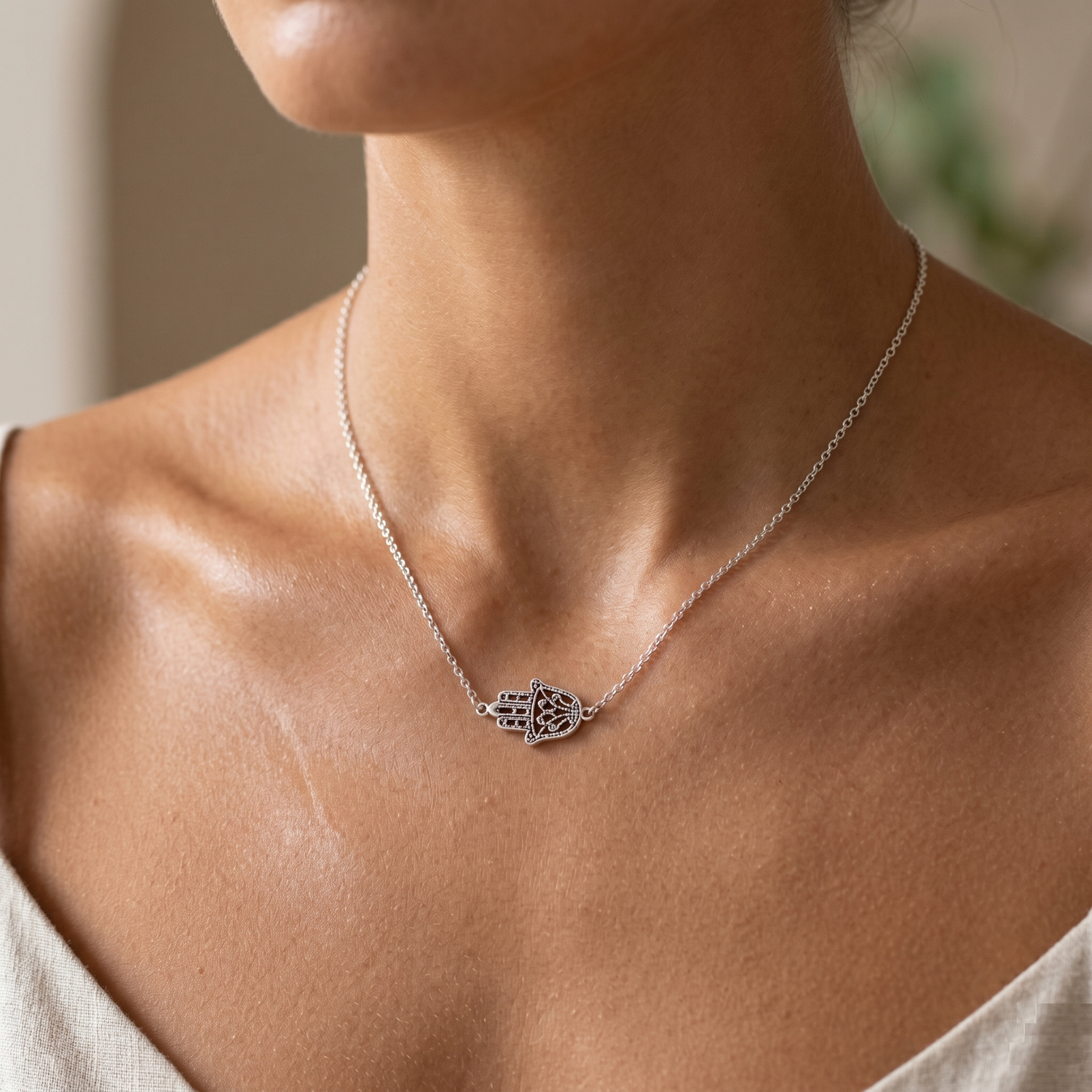 Kalung Filigri Hamsa
