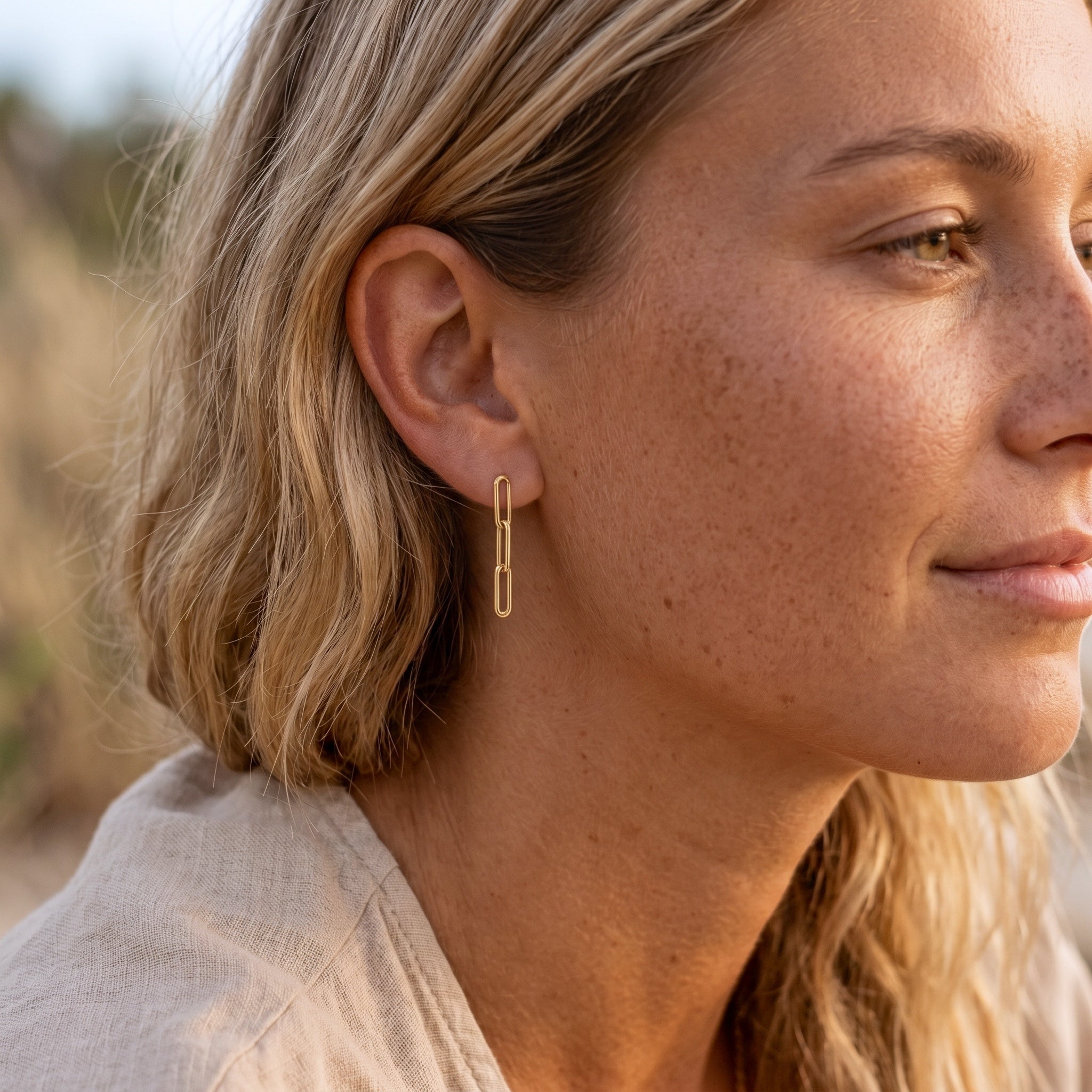 Dainty Muse Paper Clip Chain Earrings – J&CO Jewellery