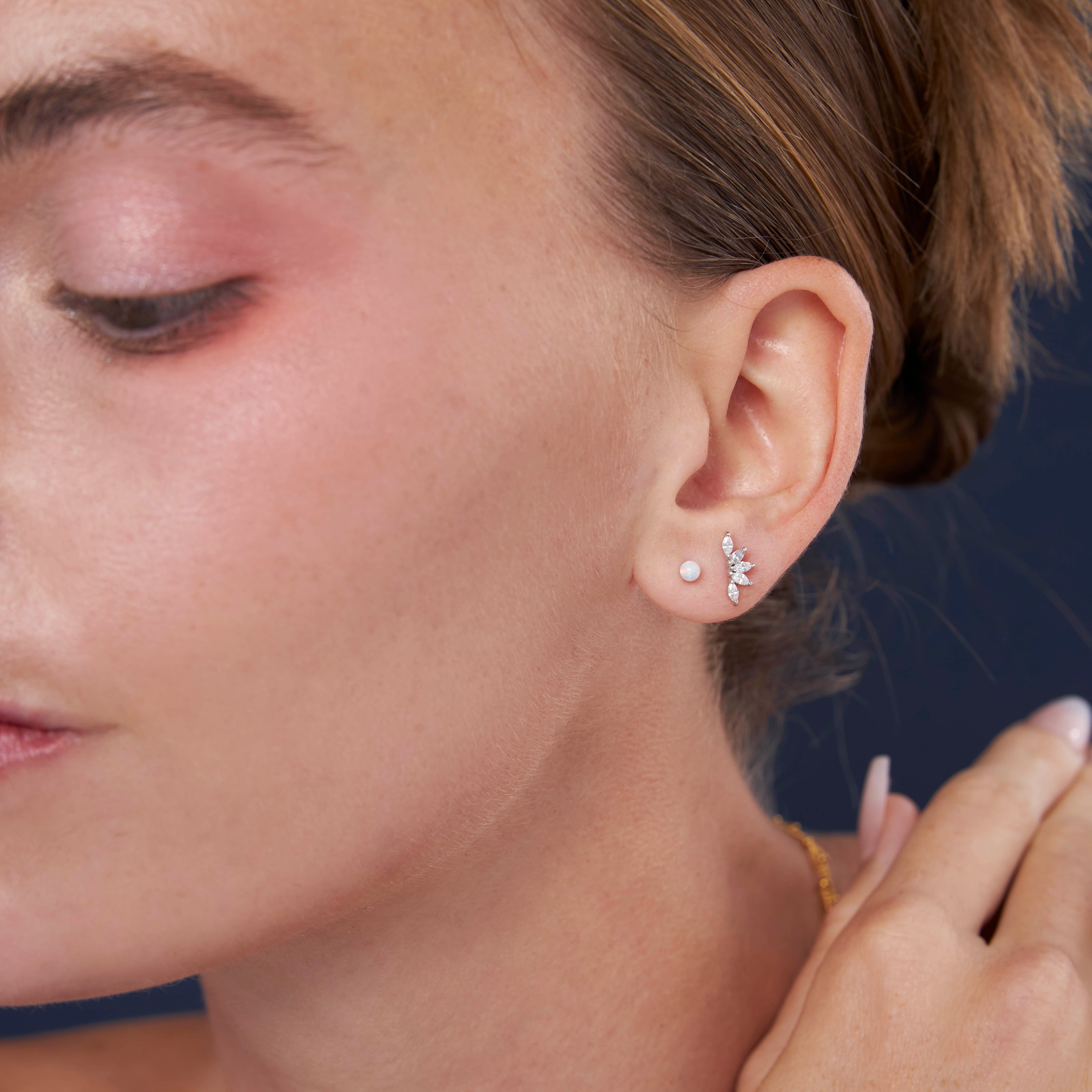 アクセサリー Llife PEBBLE PIERCE Marquise Jewel Labret – J&CO Jewellery