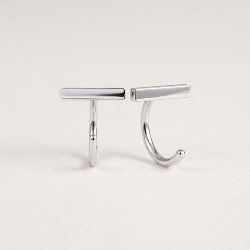 Bar Open Huggies Earrings