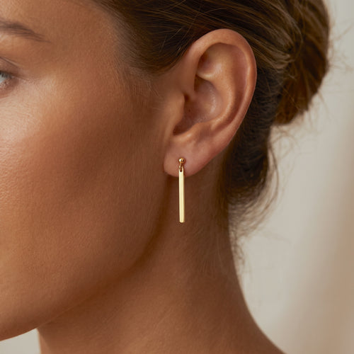 Pendientes de bola de barra elegante