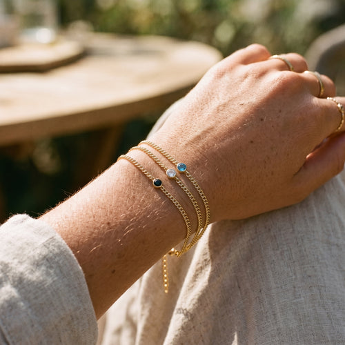 Bordsteinkette Benzelarmband