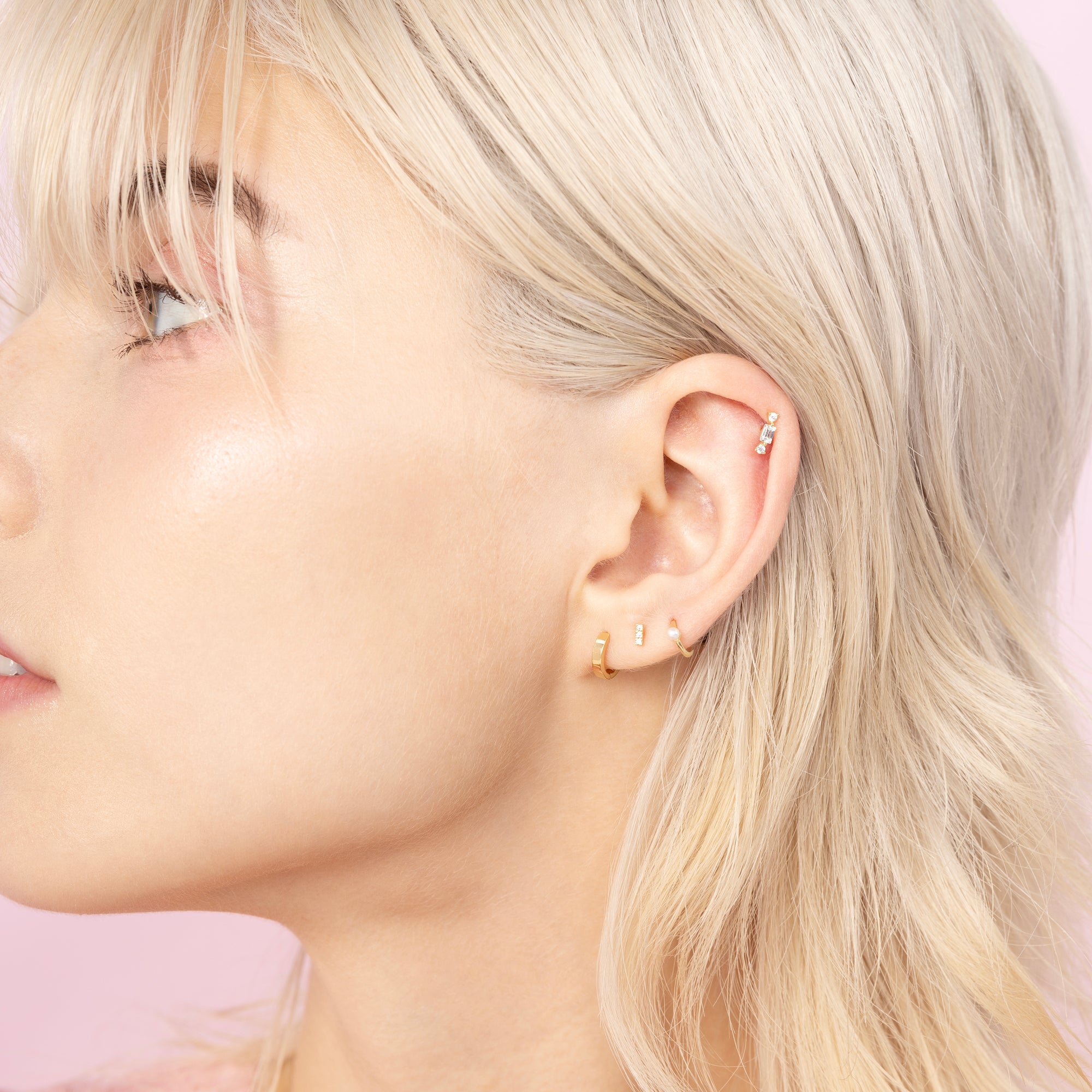 Color:Yellow Gold|Option:Single Color:Yellow Gold|Option:Pair 