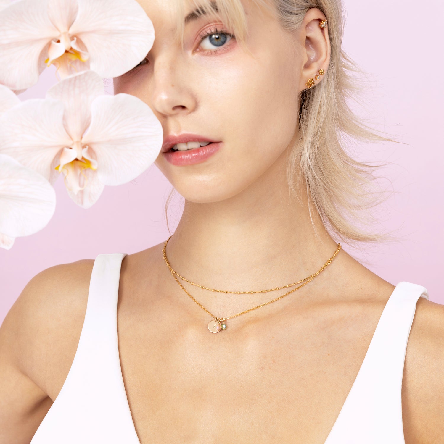 Kalung Rantai Satelit Minimalis