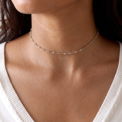 Labradorite Gemstone Choker