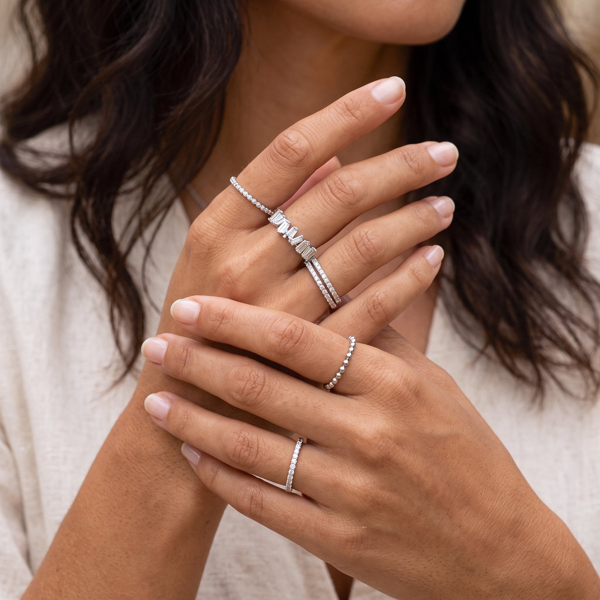 Eternity CZ Ring Sølv