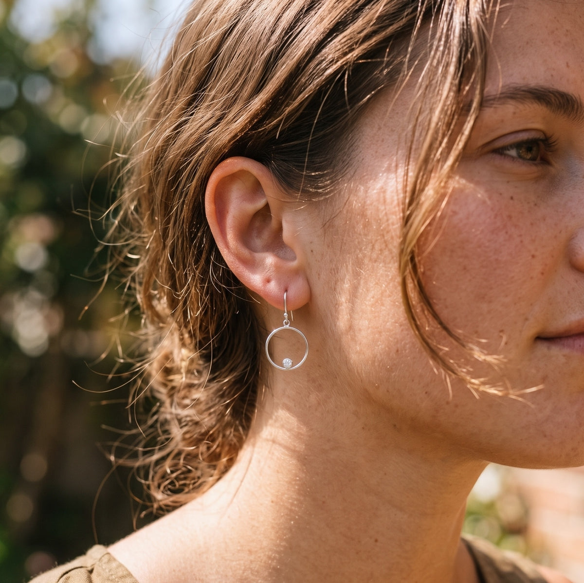 Halo Drop Earrings