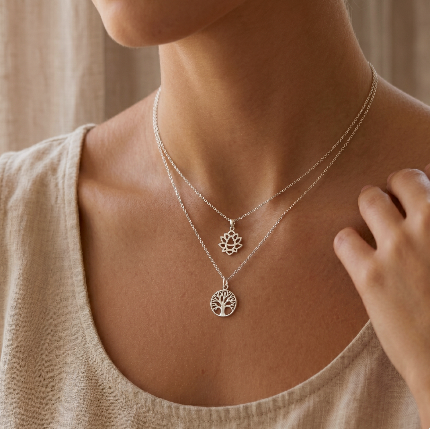 Zen Lotus Necklace
