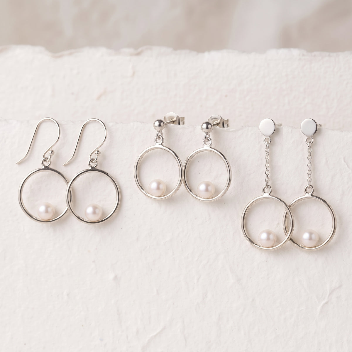 Pearl Halo Drop Earrings