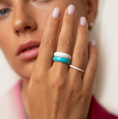 Minimaler Baguette Ring Gold
